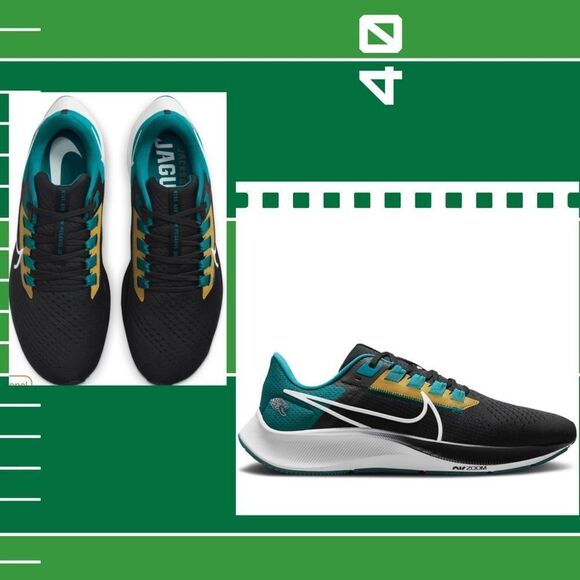 Nike Other - Nike Pegasus 38 NFL Jacksonville Jaguars Size 7 Men's Running Shoes NWT SNEAKERS